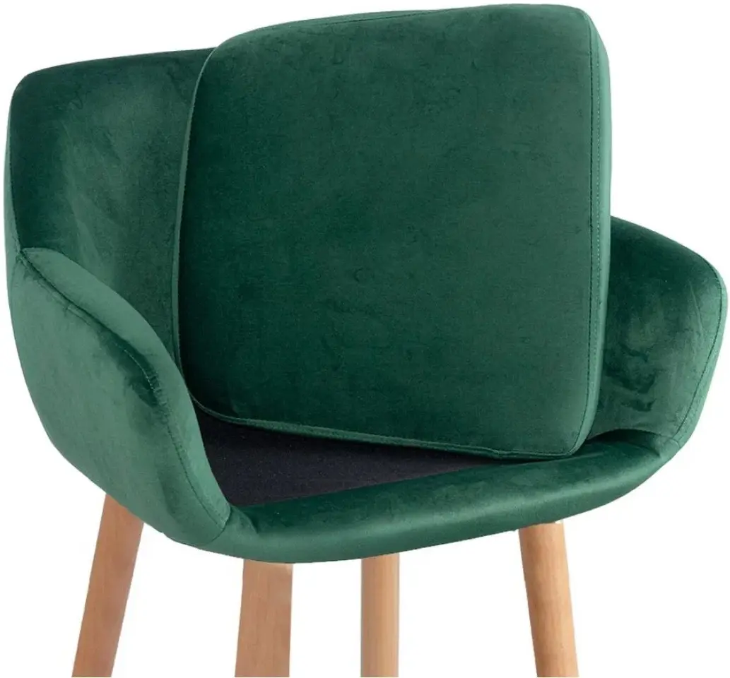 Барный стул Prestige Chairs ABS 1271 (Green/Natural) - 4