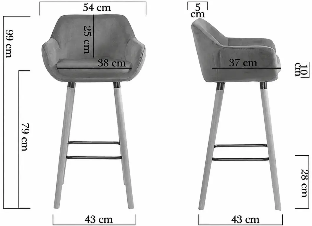 Барный стул Prestige Chairs ABS 1271 (Green/Natural) - 6