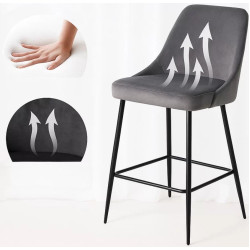 Барный стул Prestige Chairs ABS 143 (Grey) Thumb