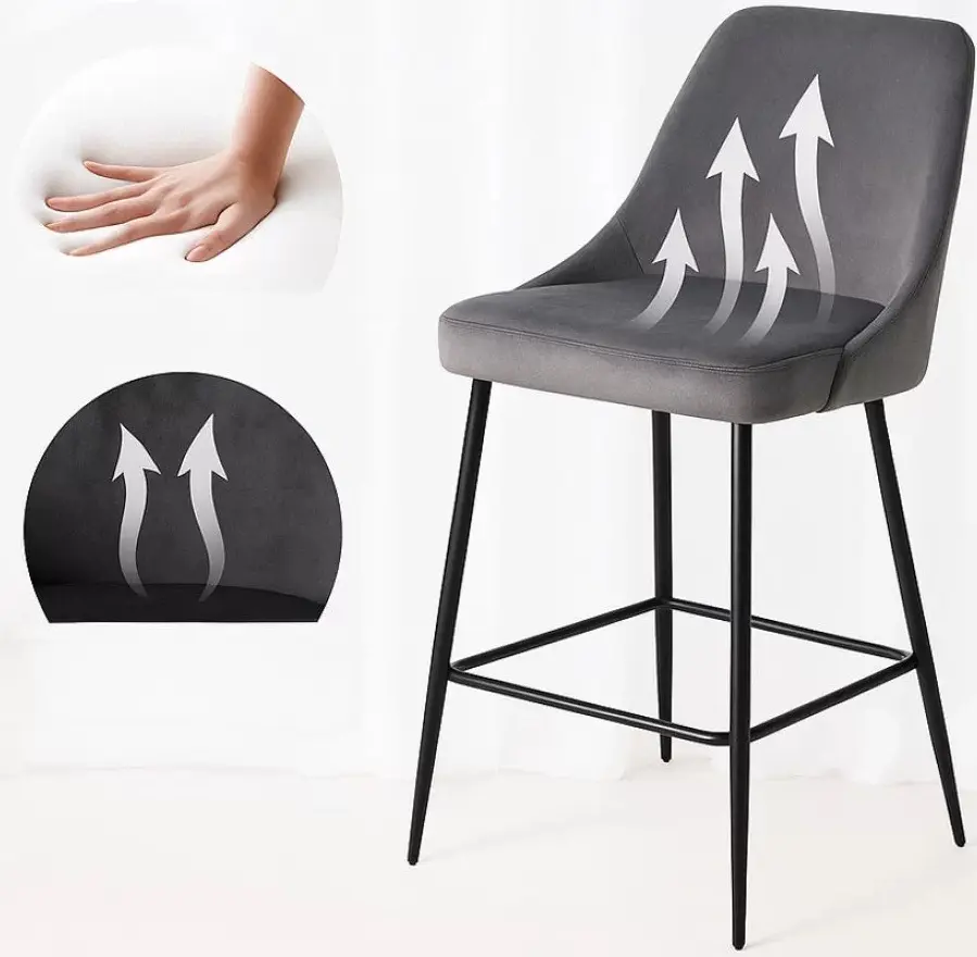 Барный стул Prestige Chairs ABS 143 (Grey) - 5