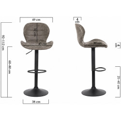 Барный стул Prestige Chairs ABS 144 (Grey) Thumb