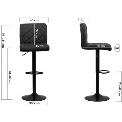 Барный стул Prestige Chairs ABS 147 (Black) Thumb