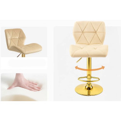 Барный стул Prestige Chairs ABS 148 (Cream/Gold) Thumb