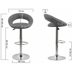 Барный стул Prestige Chairs ABS 151 (Black) Thumb