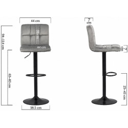 Барный стул Prestige Chairs ABS 191B (Grey) Thumb