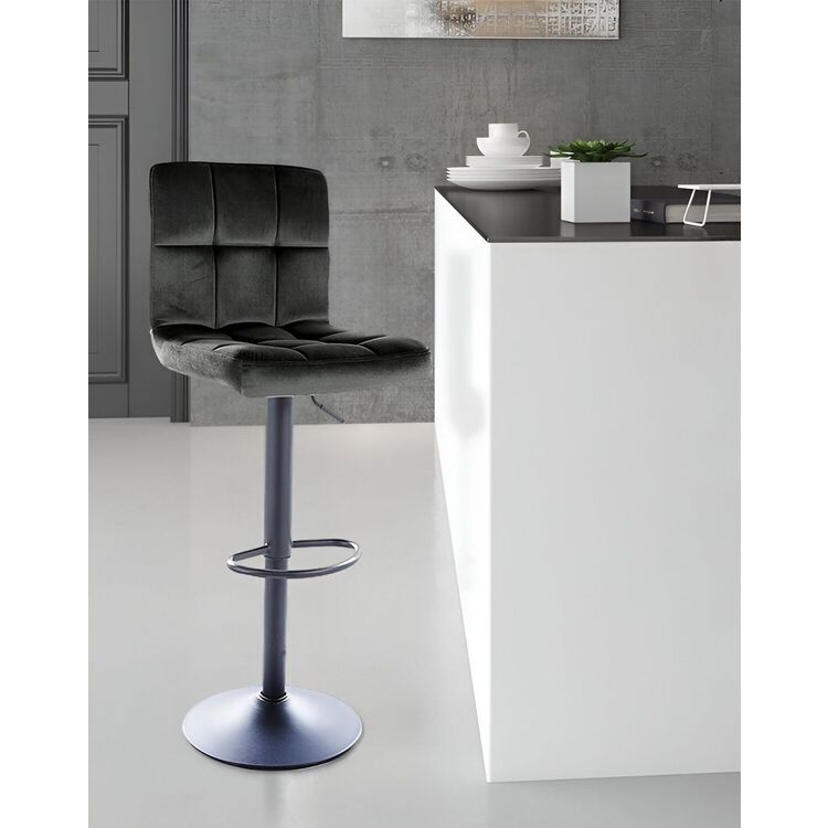 Scaun de bar Signal C105 Velvet Bluvel 19 (Black)