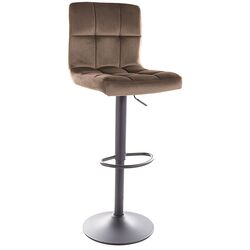 Барный стул Signal C105 Velvet Bluvel 40 (Beige/Black) Thumb