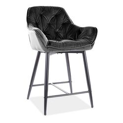 Scaun de bar Signal Cherry H-2 (Black/Black Matte) Thumb