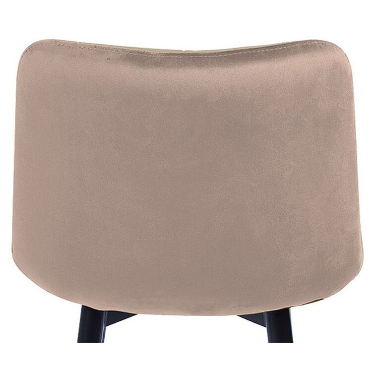 Scaun de bar Signal Chic H-2 (Beige/Black Matte)
