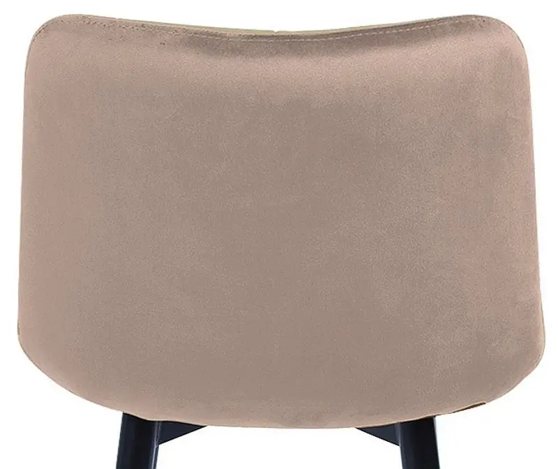 Scaun de bar Signal Chic H-2 (Beige/Black Matte)
