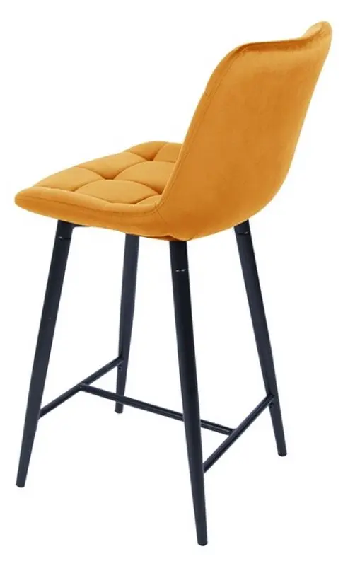 Scaun de bar Signal Chic H-2 (Curry/Black Matte)