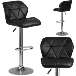 Scaun de bar Sofotel Castel (Black/Silver) Thumb