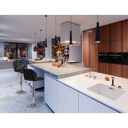 Scaun de bar Sofotel Castel (Black/Silver) Thumb