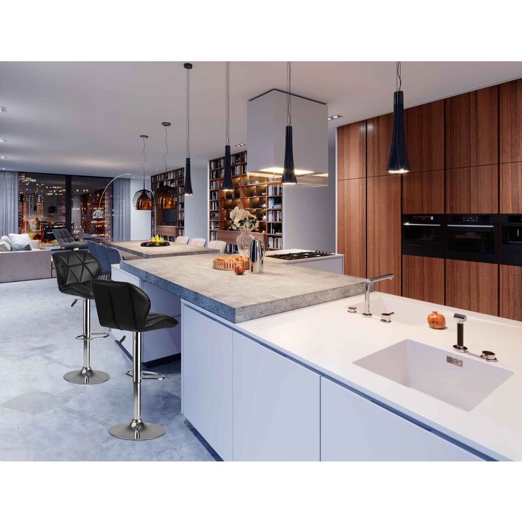 Scaun de bar Sofotel Castel (Black/Silver)