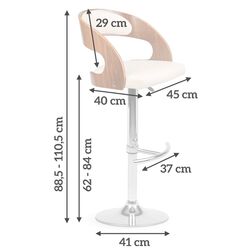 Scaun de bar Sofotel Casto (Cream) Thumb