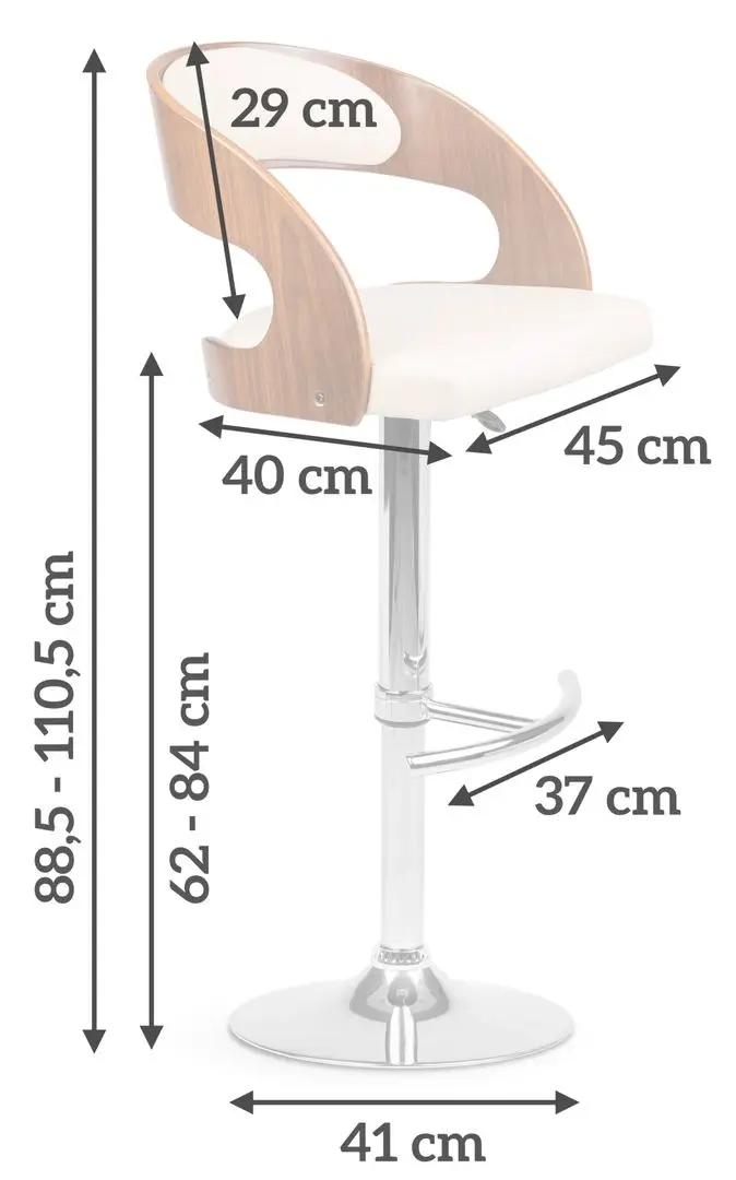 Scaun de bar Sofotel Casto (Cream)
