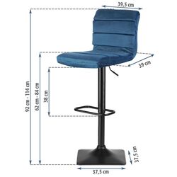 Scaun de bar Sofotel Drava (Blue) Thumb