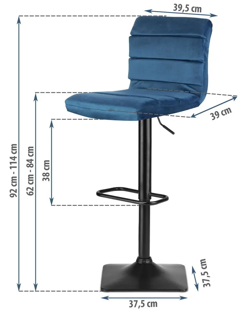 Scaun de bar Sofotel Drava (Blue)