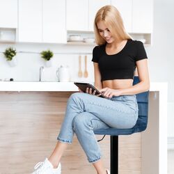 Scaun de bar Sofotel Drava (Blue) Thumb