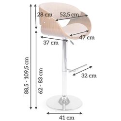 Scaun de bar Sofotel Fazio (Brown) Thumb