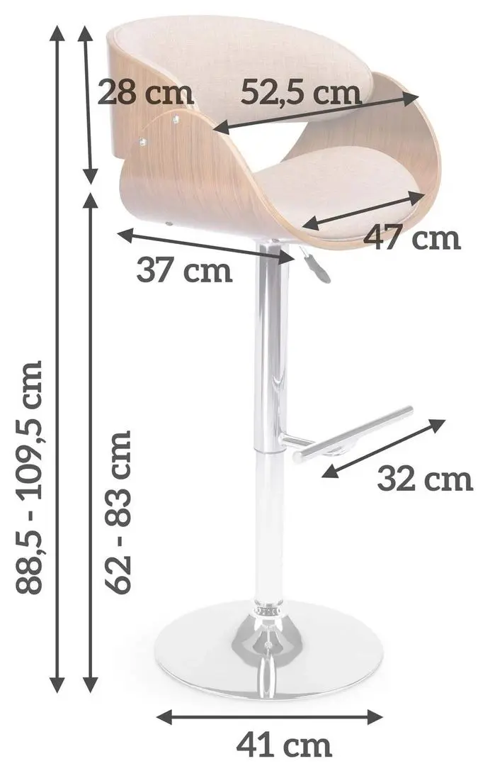 Scaun de bar Sofotel Fazio (Brown)