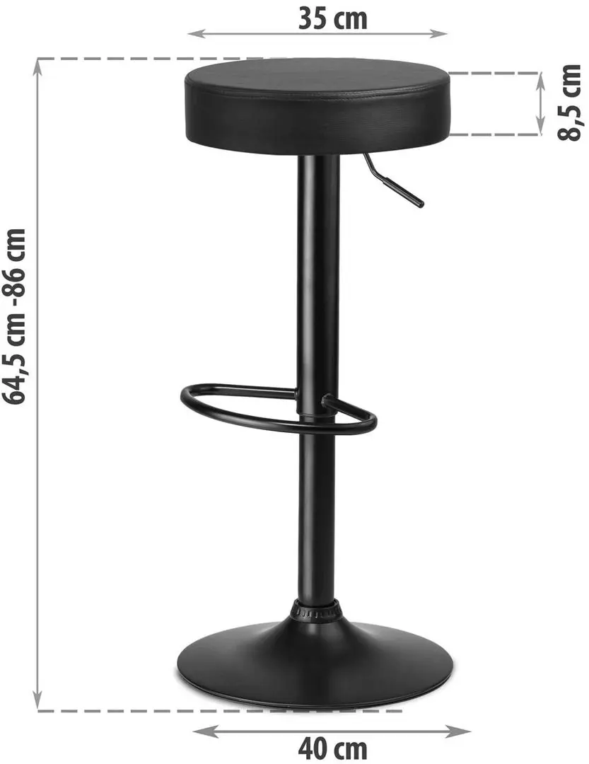 Scaun de bar Sofotel Imago (Black)