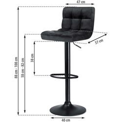 Барный стул Sofotel Monro (Black) Thumb