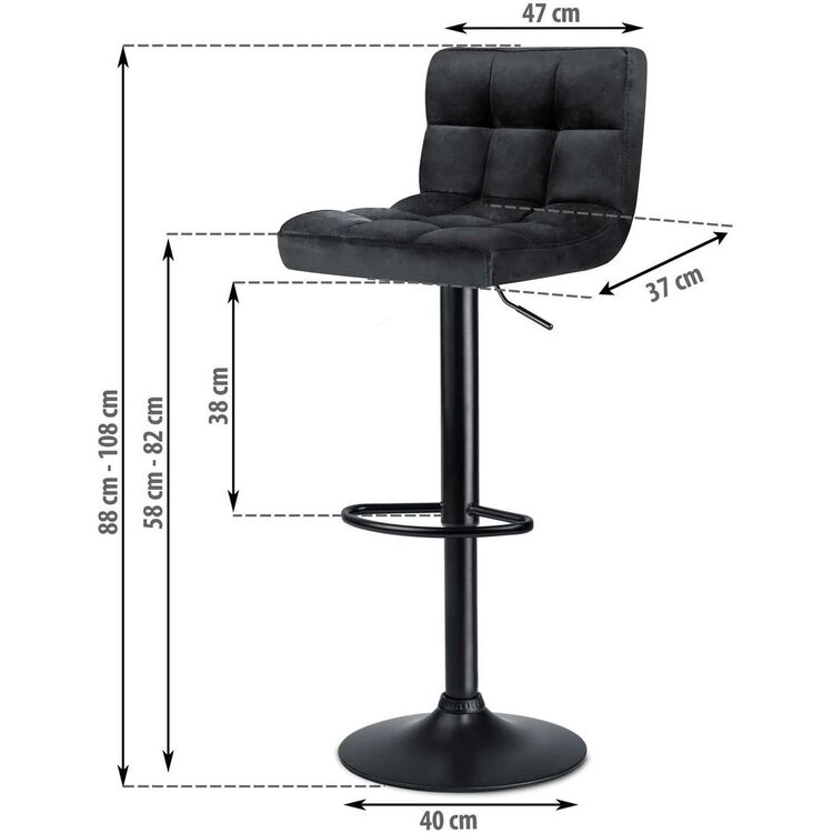 Барный стул Sofotel Monro (Black)