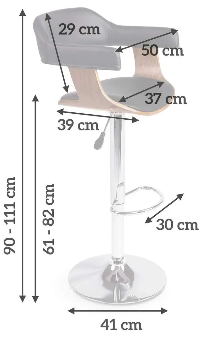 Scaun de bar Sofotel Pergo (Black)