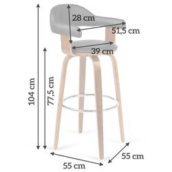 Барный стул Sofotel Rosetto (Black) Thumb