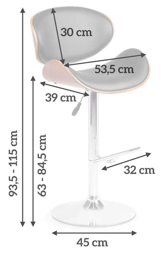 Scaun de bar Sofotel Serri (Black)