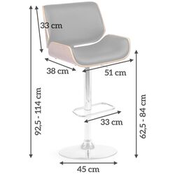 Scaun de bar Sofotel Torri (Black) Thumb