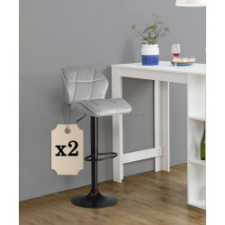 Набор барных стульев Sofotel Castel 260110-2 (Grey/Black)