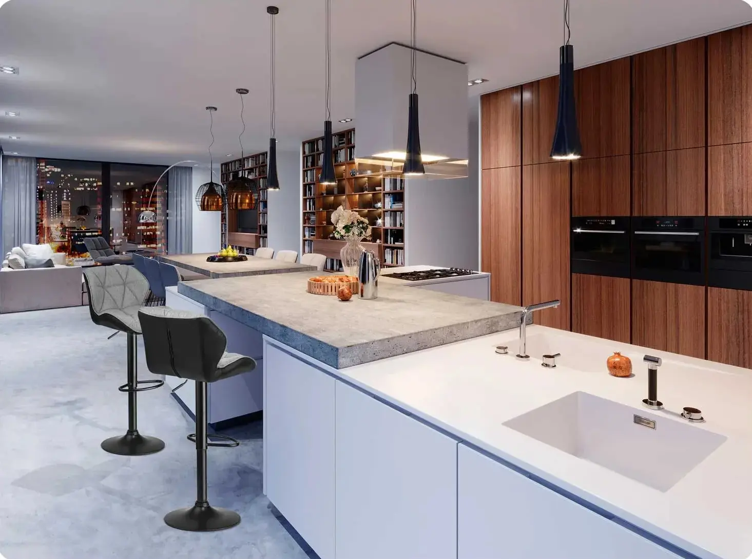 Набор барных стульев Sofotel Castel 260130-2 (Grey/Black) - 8