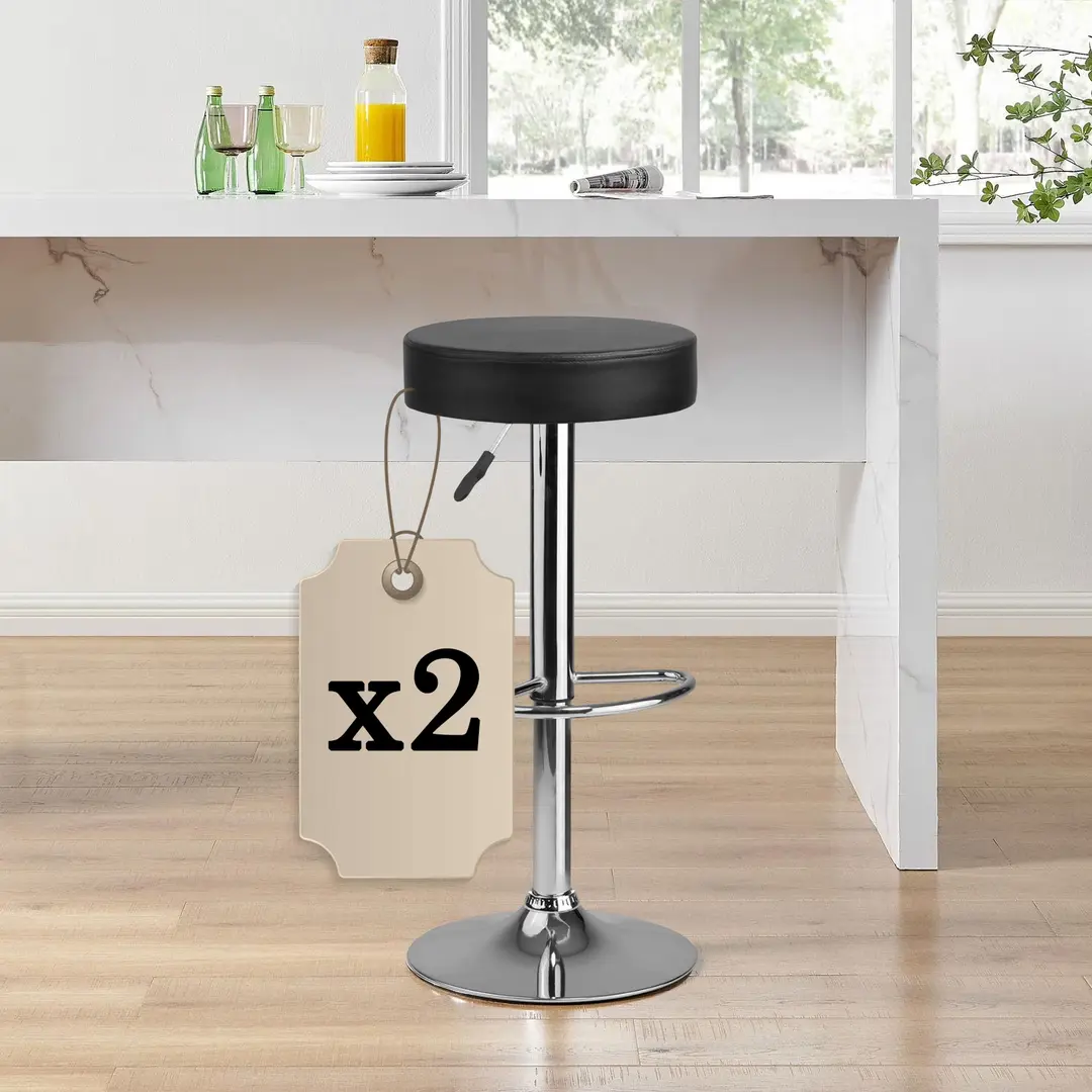 Set scaune de bar Sofotel Imago 260300-2 (Black/Chrome)