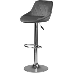 Set scaune de bar Sofotel Nerra 260010-2 (Grey/Chrome) Thumb