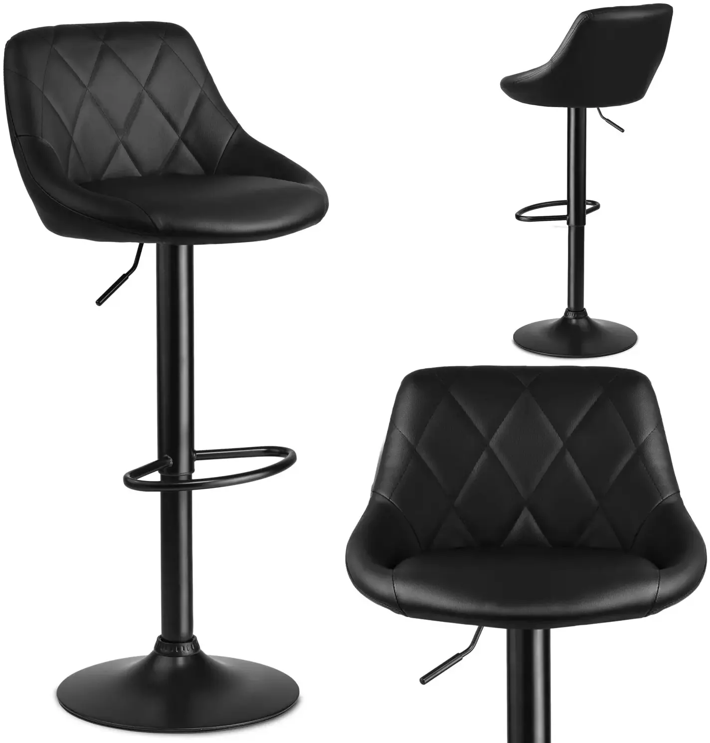 Set scaune de bar Sofotel Nerra 260020-2 (Black) - 6