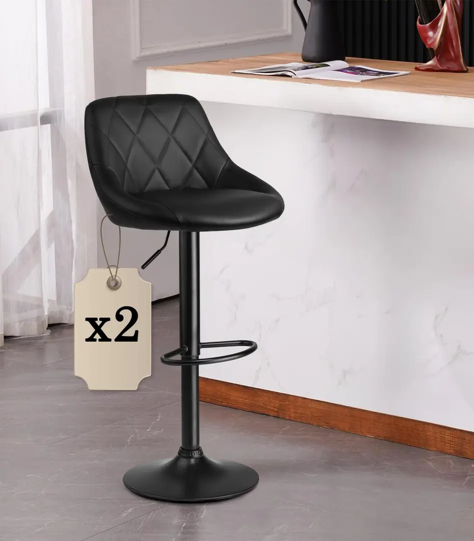 Set scaune de bar Sofotel Nerra 260020-2 (Black)