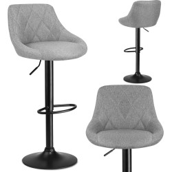 Set scaune de bar Sofotel Nerra 260040-2 (Black/Grey) Thumb