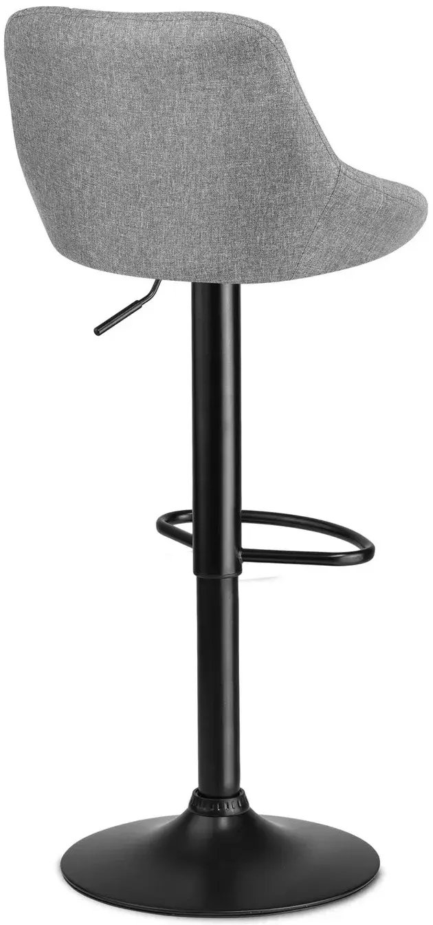 Set scaune de bar Sofotel Nerra 260040-2 (Black/Grey) - 5