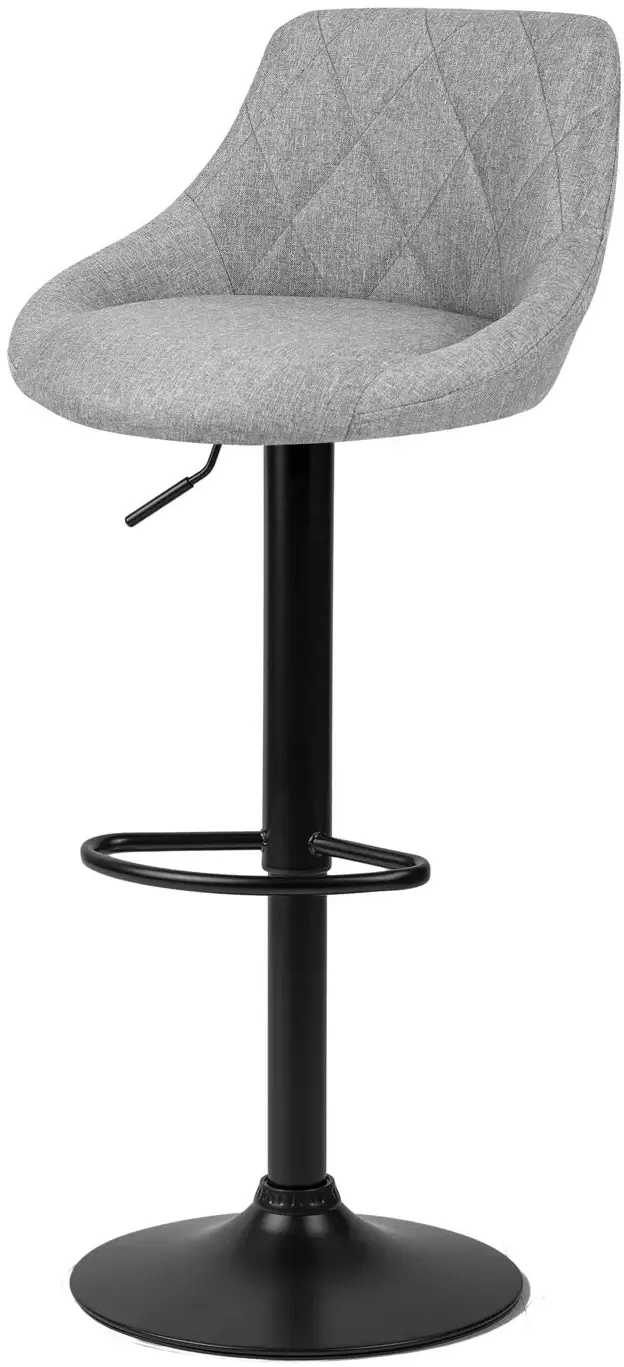 Set scaune de bar Sofotel Nerra 260040-2 (Black/Grey) - 6