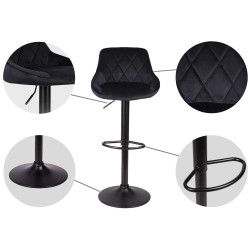 Scaun de bar Sofotel Nerra 260031 (Black) Thumb