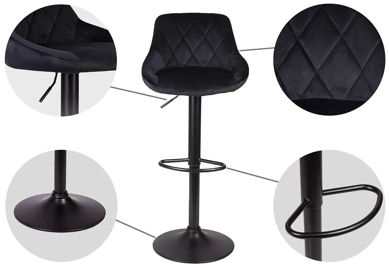 Scaun de bar Sofotel Nerra 260031 (Black) - 5