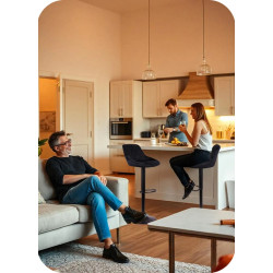 Scaun de bar Sofotel Nerra 260031 (Black) Thumb