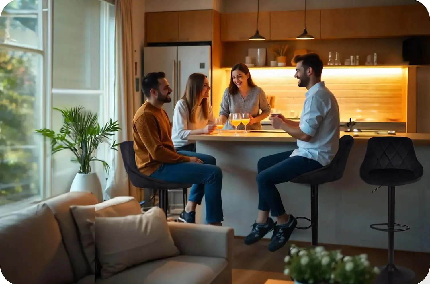 Scaun de bar Sofotel Nerra 260031 (Black) - 8