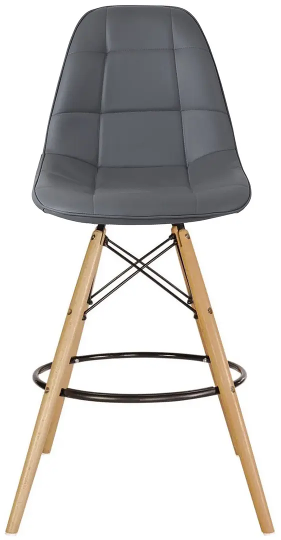 Scaun de bar Sunrise B-04 PU (Gray/Beech)