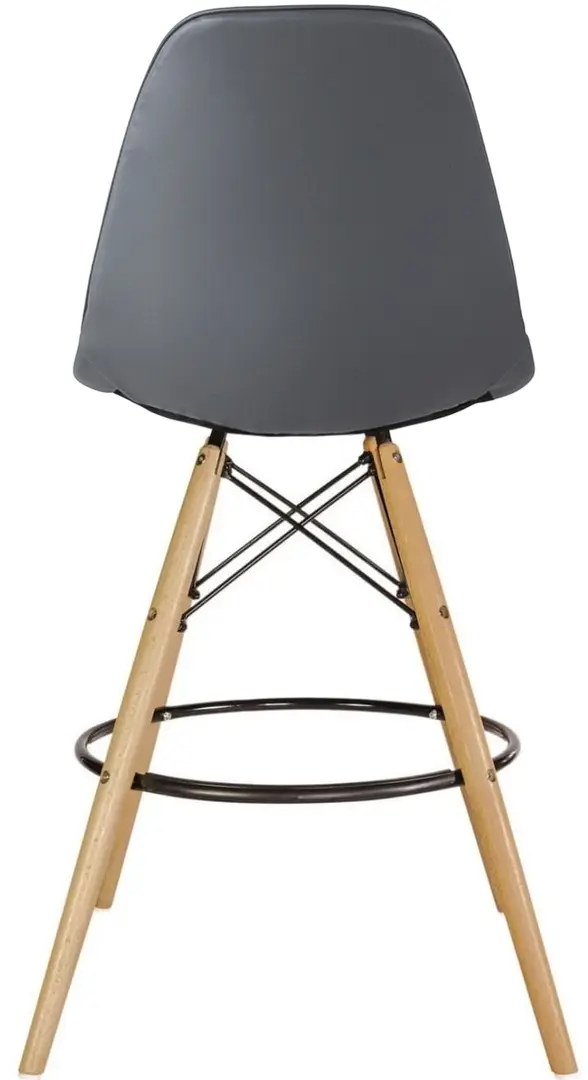 Scaun de bar Sunrise B-04 PU (Gray/Beech)