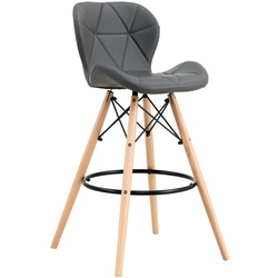 Scaun de bar Sunrise B-07 PU (Gray/Beech) Thumb