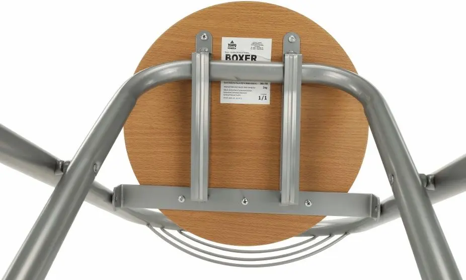 Scaun de bar Tempo Kondela Boxer (Beech/Aluminium)