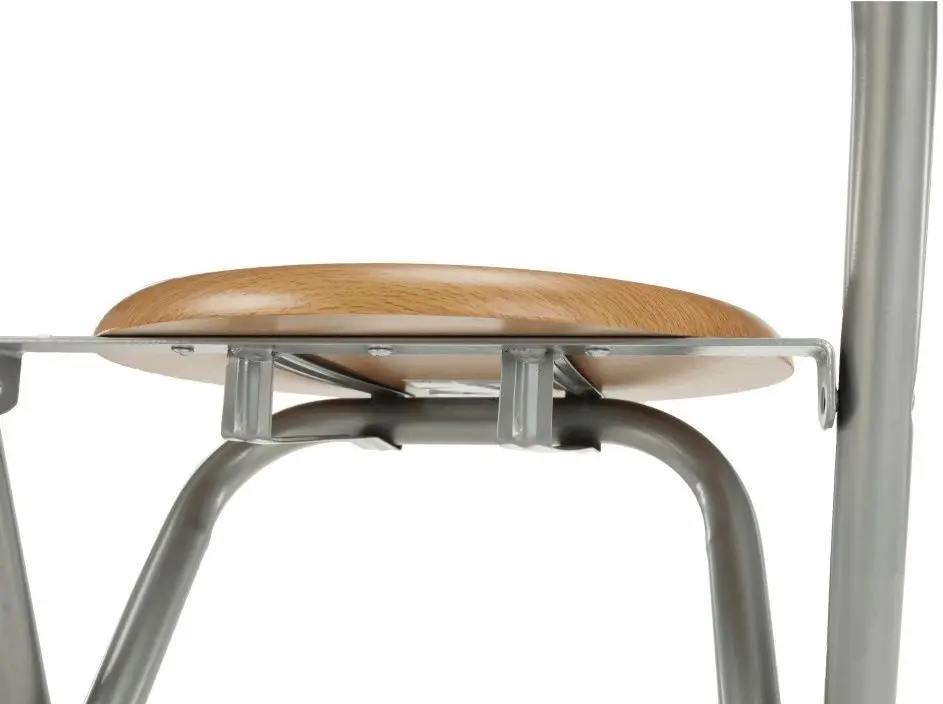 Scaun de bar Tempo Kondela Boxer (Beech/Aluminium)